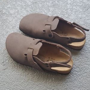 Birkenstock Birkis brown slip-on shoes